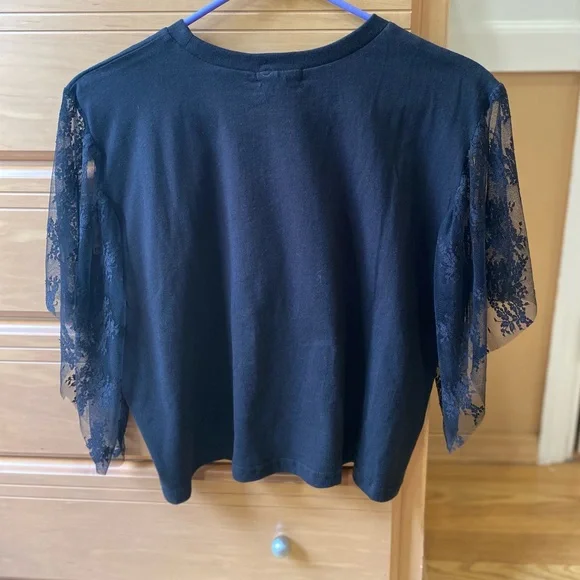 ⚰️⚰️”Death Before Dishonor” lace sleeves tee XL - Picture 8 of 16